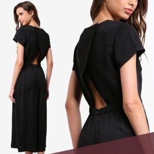 J.Crew Drapey Wrap-Back Jumpsuit in Black Women's Size 00